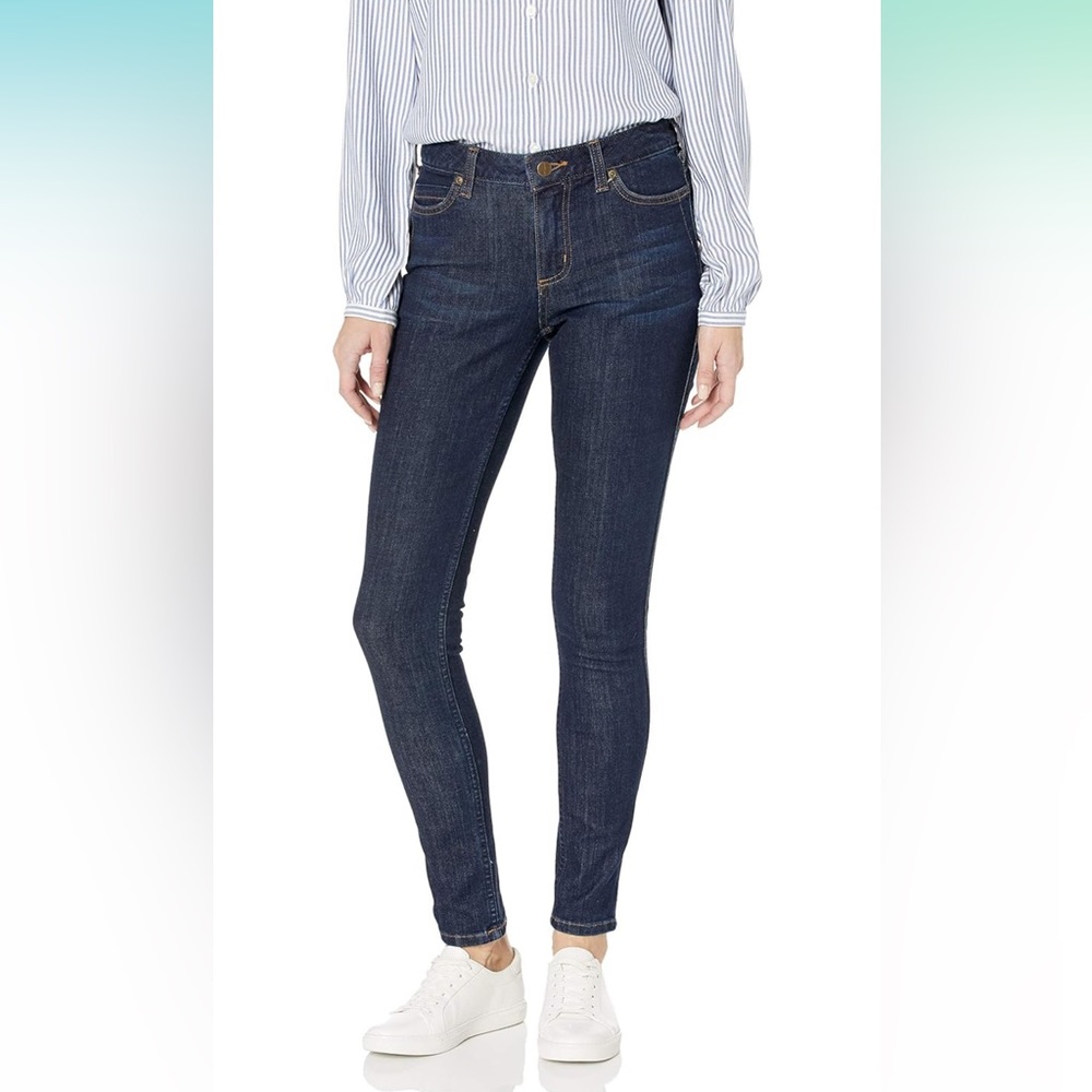 Carhartt Women's Slim Fit Layton Skinny Leg Jean, Midnight Sky, 4 Tall Blue